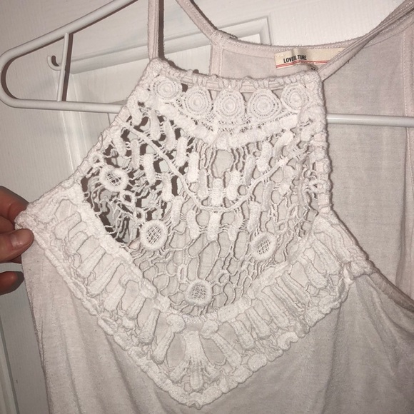 Bodysuit with Open Knit Lace Front - Picture 3 of 3
